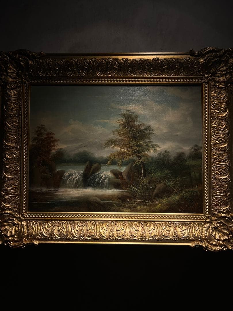 他の方発送×リアリズム　写実絵画　antique サインあり