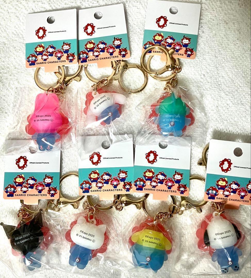 【コンプリート】サンリオ ミャクミャクなりきりマスコット クリア 7点【大特価】