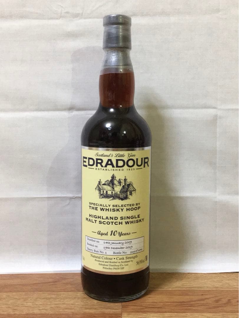 ウイスキーフープPB エドラダワー10年2009 シェリーバット 限定品