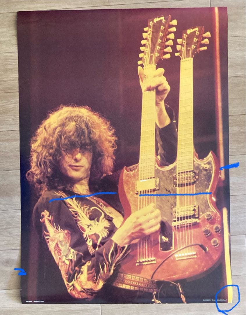 ジミー•ペイジ(レッド•ツェッペリン) ポスター オマケ付き