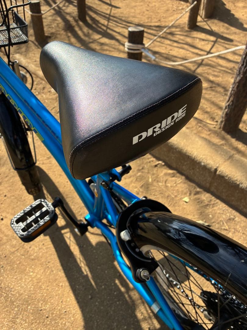 世田谷区直接引渡し限定20インチ　あさひ　ドライド　6段階変速　子供用自転車 青