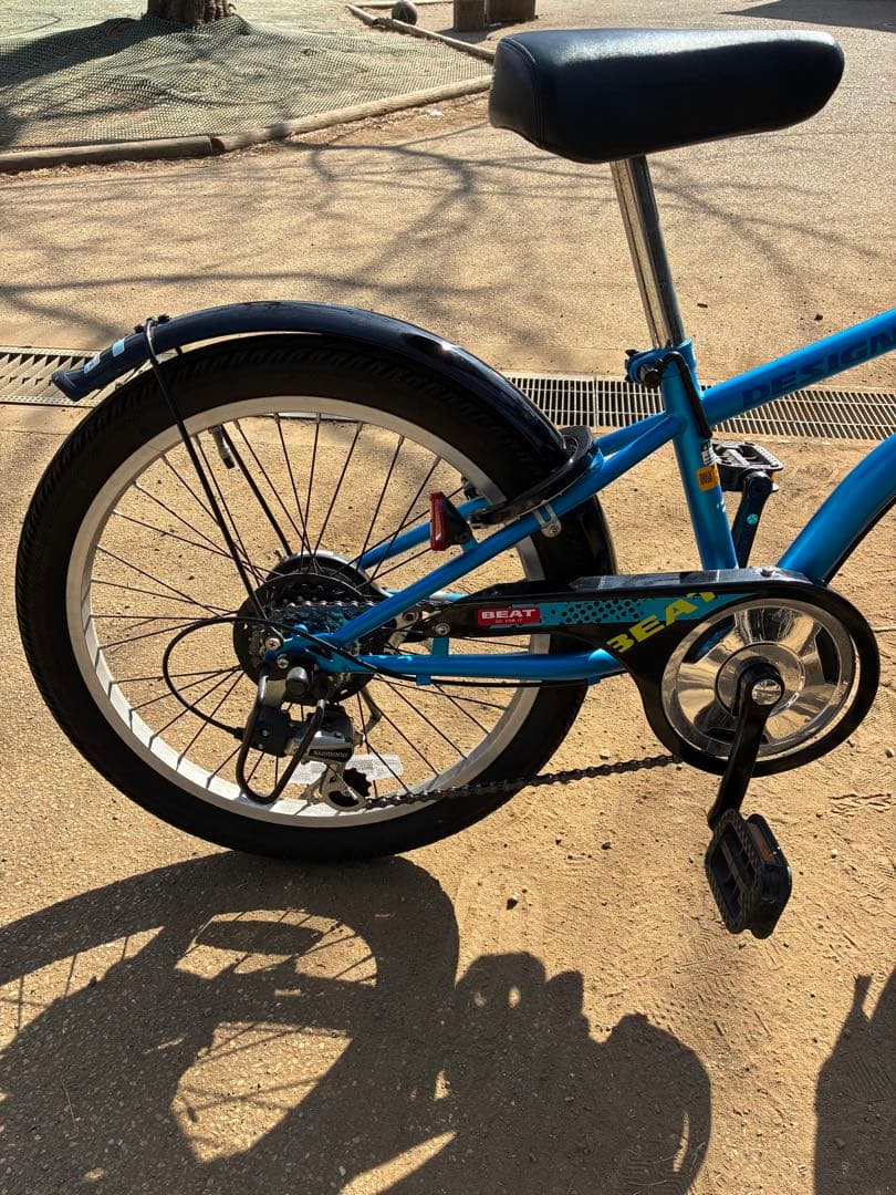 世田谷区直接引渡し限定20インチ　あさひ　ドライド　6段階変速　子供用自転車 青