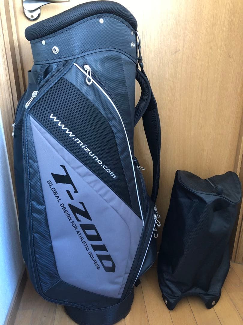 【送料込み】ラウンド未使用廃盤希少品　MIZUNO キャディバッグ　ゴルフバッグ