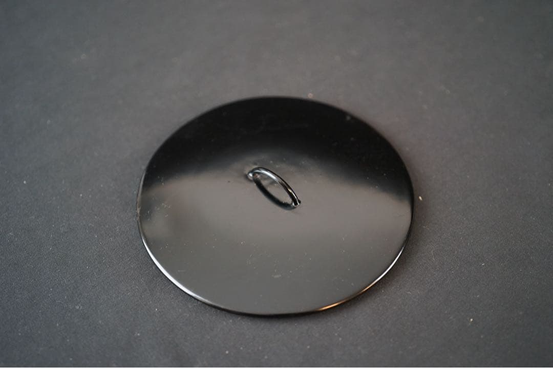 祖母懐 古瀬戸釉 一重口耳付水指 紫野歓渓 書付 共箱 茶道具