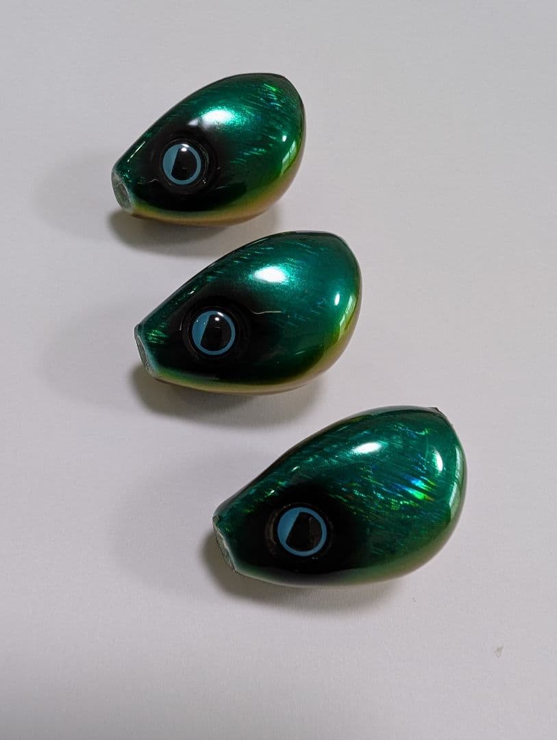 なみだまTG 3個セット タングステン グリーンゴールド ケイムラコーティング