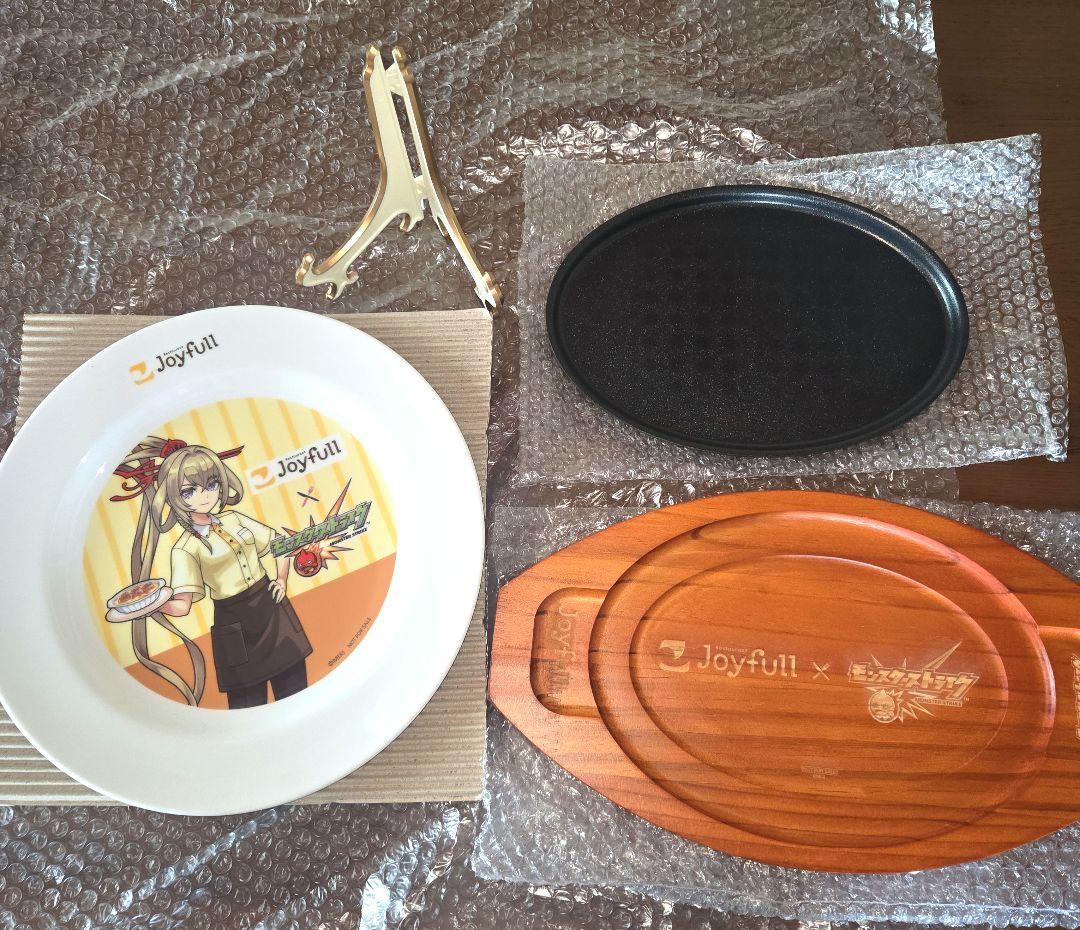 新品 Joyfull モンスト コラボ オリジナル 限定 プレート 鉄板 木皿