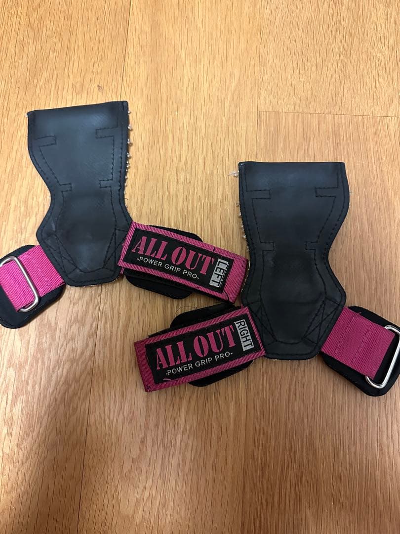 ALL OUT パワーリフティングベルトとリストラップ、パワーグリップセット