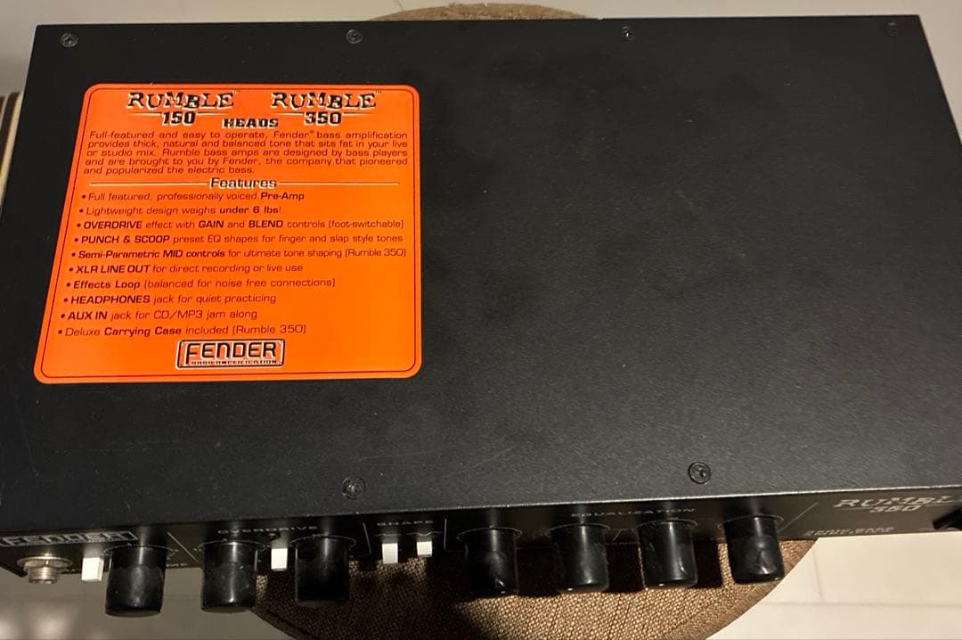ベース FENDER RUMBLE 350 HEAD