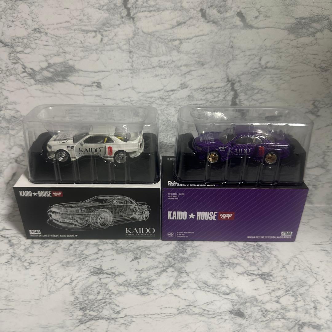 ミニカー NISSAN SKYLINE GT-R R34 KAIDO WORKS
