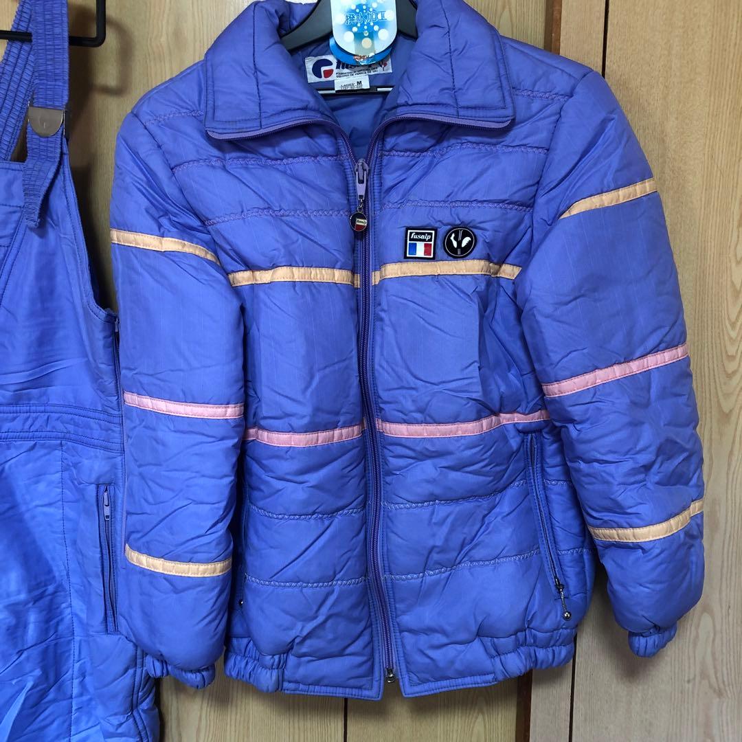 fusalp スキーウェアセット　Ｍ　パープル レトロ　ヴィンテージ