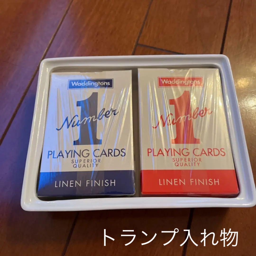 クイーンズチャイナ　カジノ　ゲーム　トランプ　サイコロ　セット　英国アンティーク