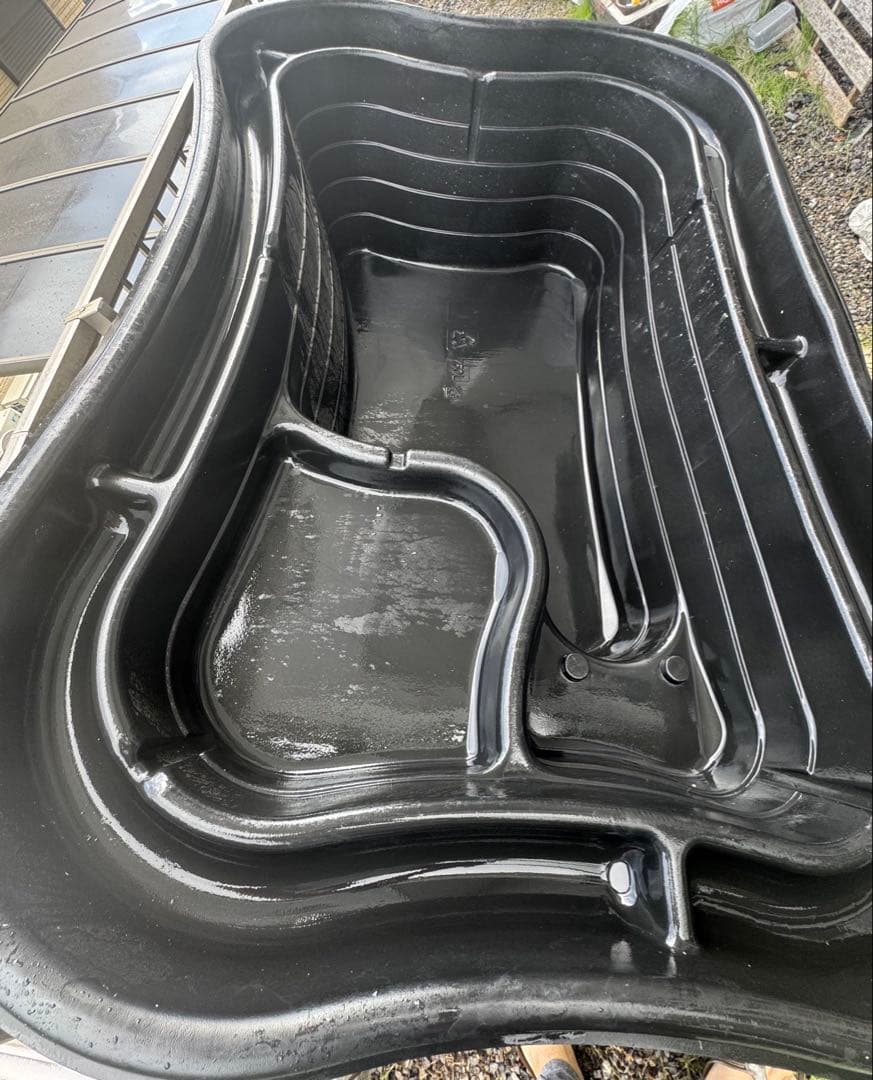 まちゃ　大型　成型池 プラ池 W210×D140×H60(最深)cm