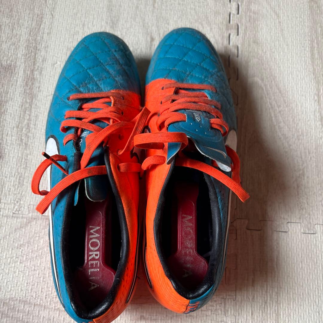 NIKE ティエンポ　サッカーシューズ スパイク 青/オレンジ 26.5cm