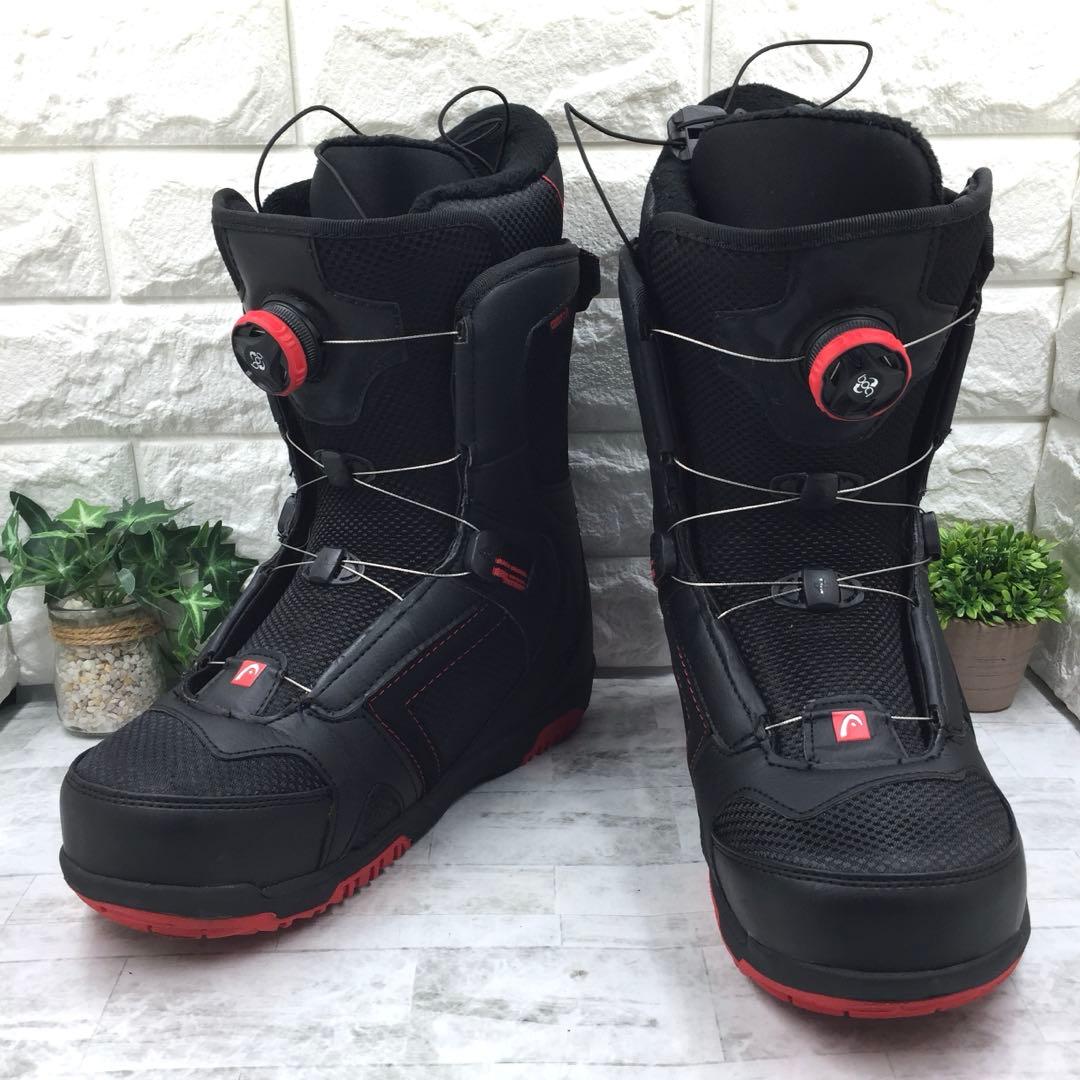 【美品】HEAD ヘッド ボア付き スノーボードブーツ 26.5 ブラック