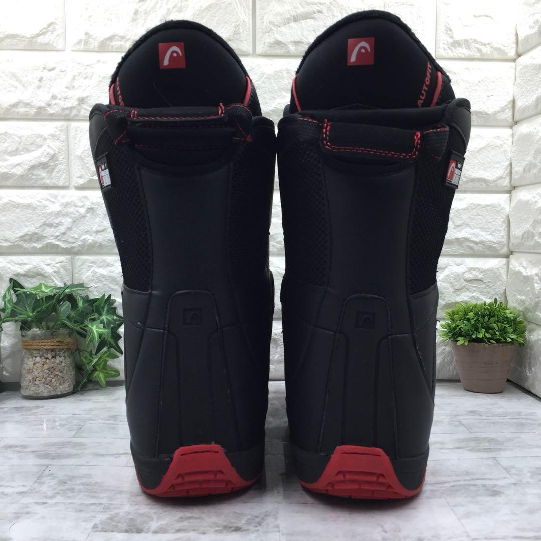 【美品】HEAD ヘッド ボア付き スノーボードブーツ 26.5 ブラック