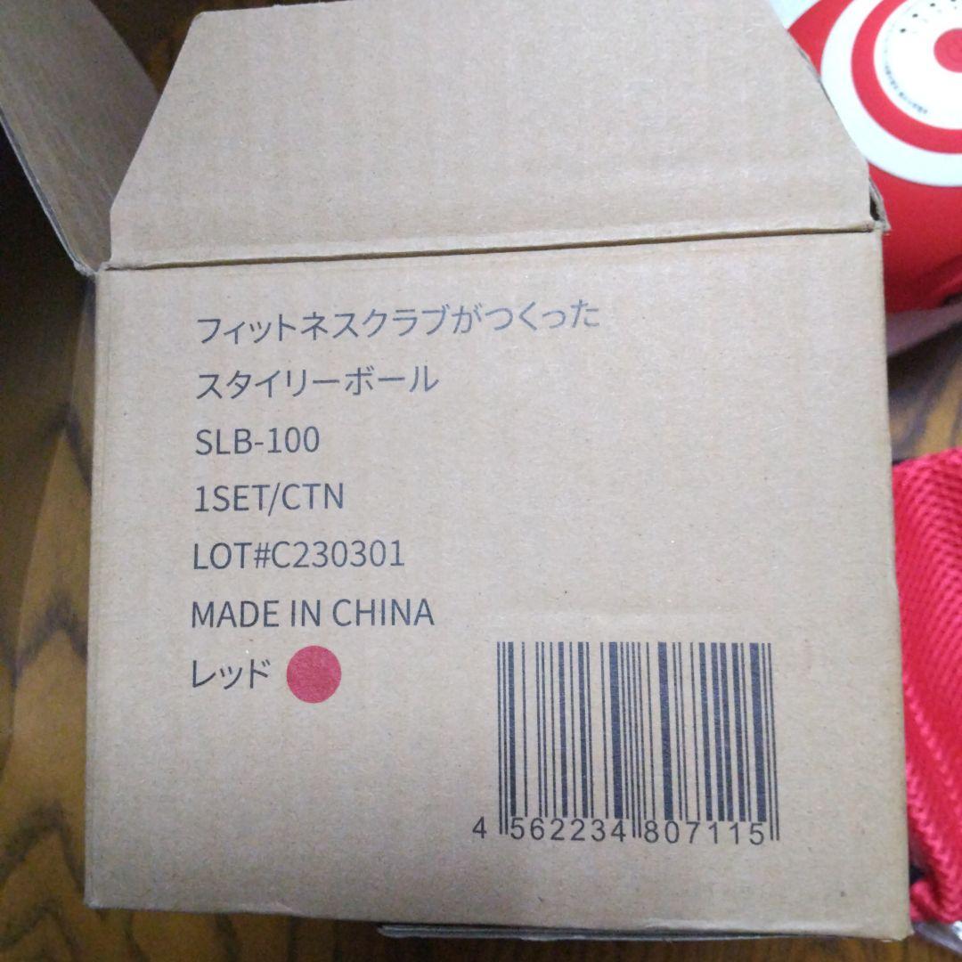 スタイリーボール SLB-100 ストレッチサポートカバー付 (レッド)