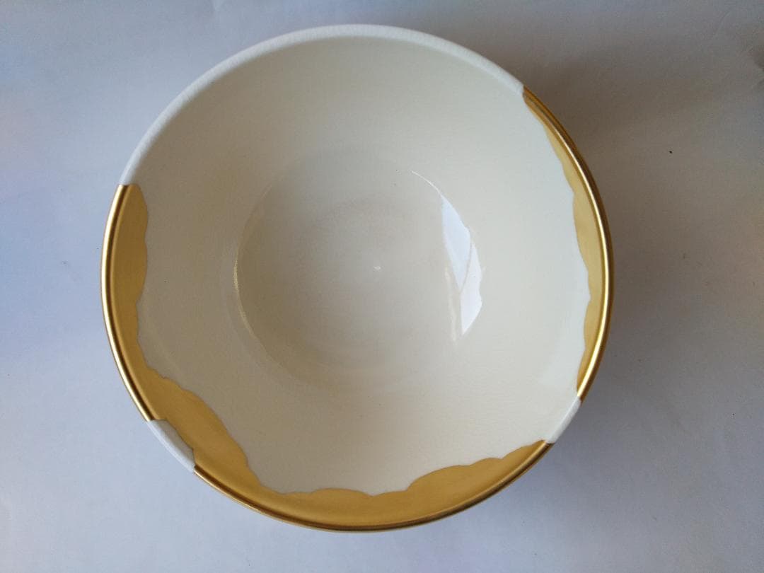 京焼 平安 御室窯 造 仁清 柳橋 茶碗 共箱 共布 金彩 茶道具 抹茶碗 美品