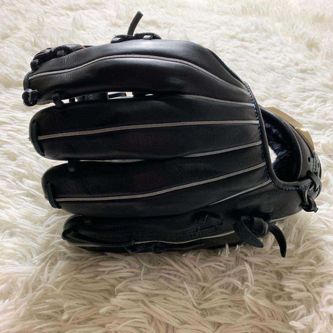 美品■ミズノ グローブ クラブ ブラック 軟式用 ゴールデンエリート