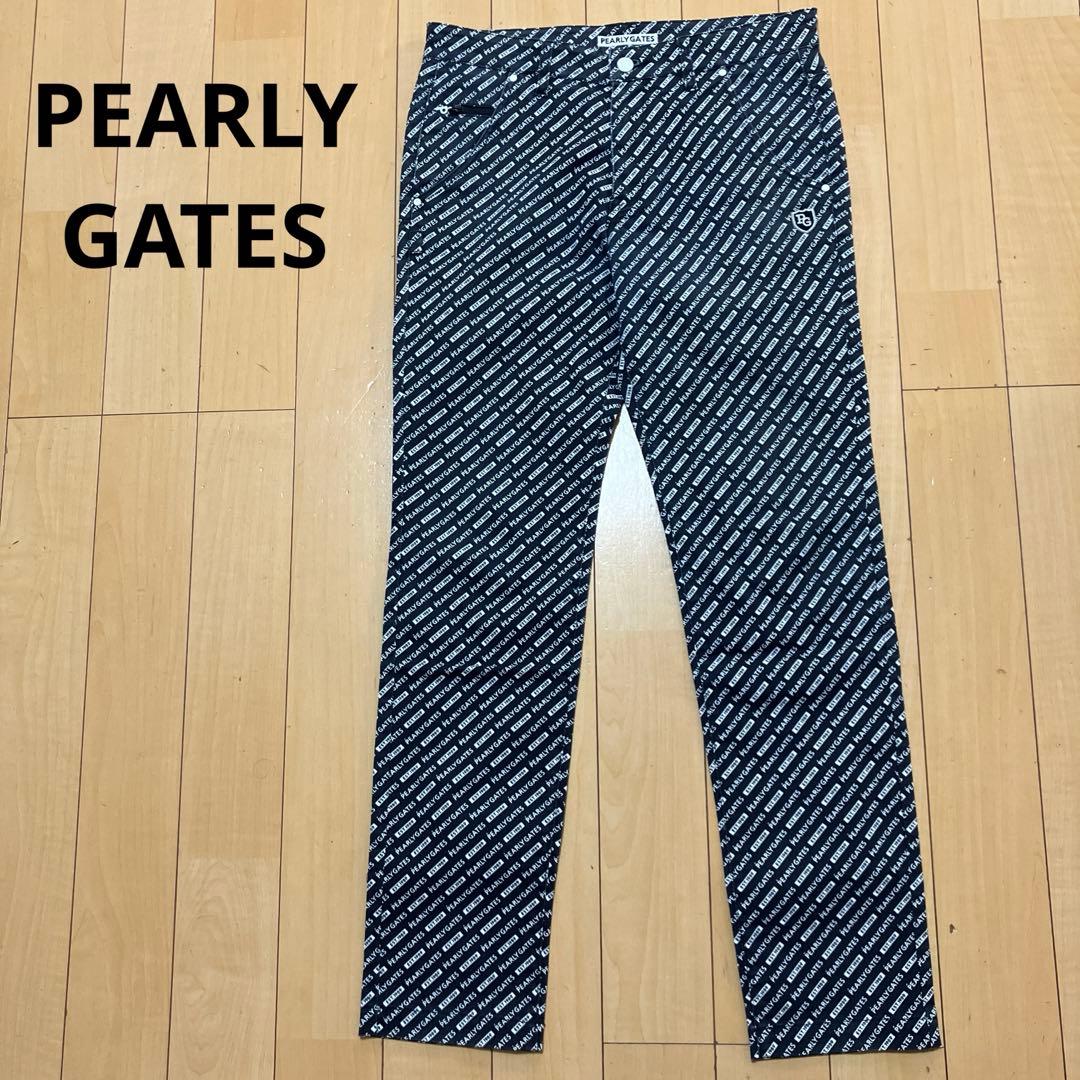 PEARLY GATES パーリーゲイツ　パンツ　総柄　ネイビー サイズ4