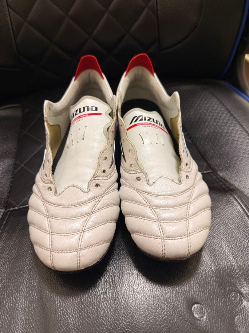 Mizuno サッカーシューズ ホワイト スパイク25.5