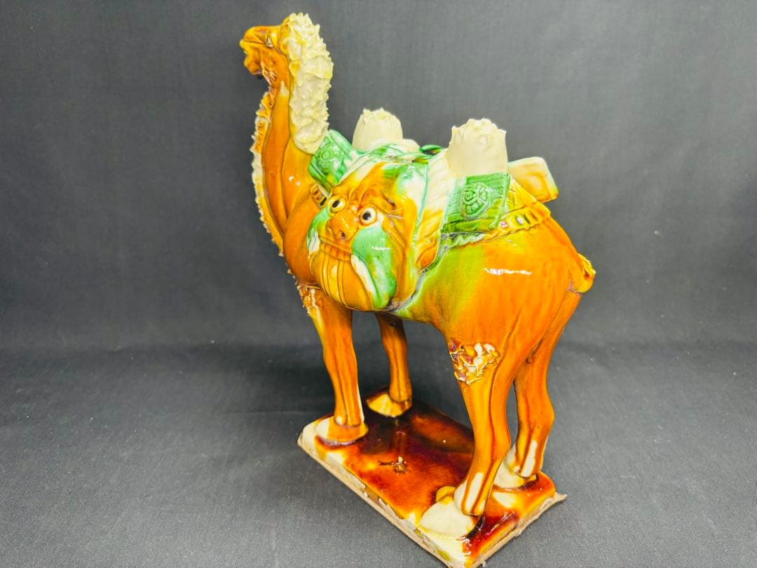 ラクダ 陶器 置物 オブジェ レトロ