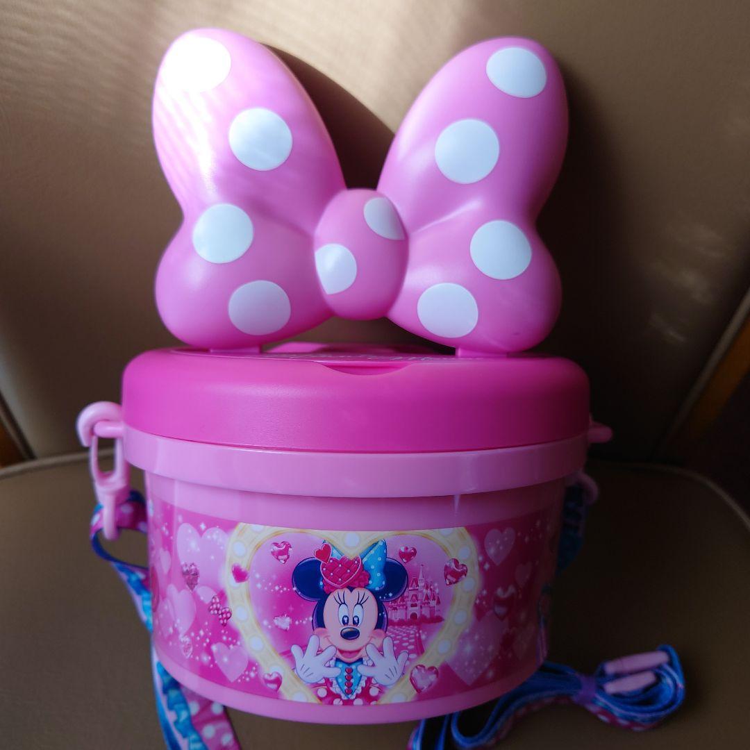 ディズニー　パルパル　ミニー ポップコーンバケット　ミニスナックケース　セット