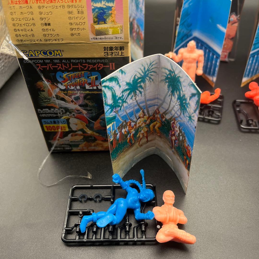 【当時物】箱　パネル付　CAPCOM ストリートファイター フィギュアセット