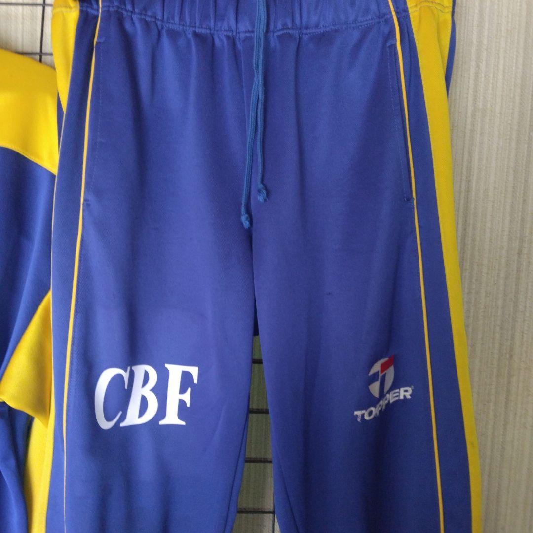 トッパーCBF 86年WMブラジル代表選手型 ジャージ上下セットM。パンツ付き
