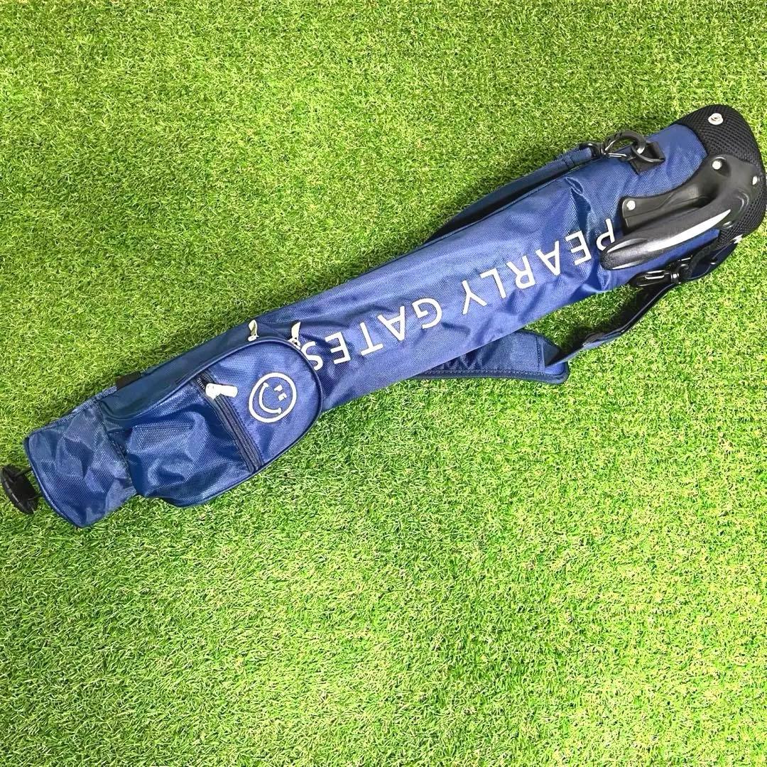 極美品 パーリーゲイツ キャディバッグ 軽量 セルフスタンド ゴルフクラブケース
