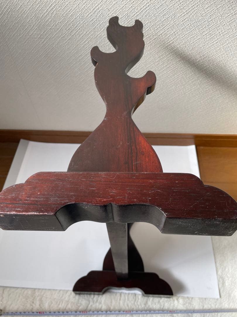 刀掛け　三本掛け　唐木無垢材