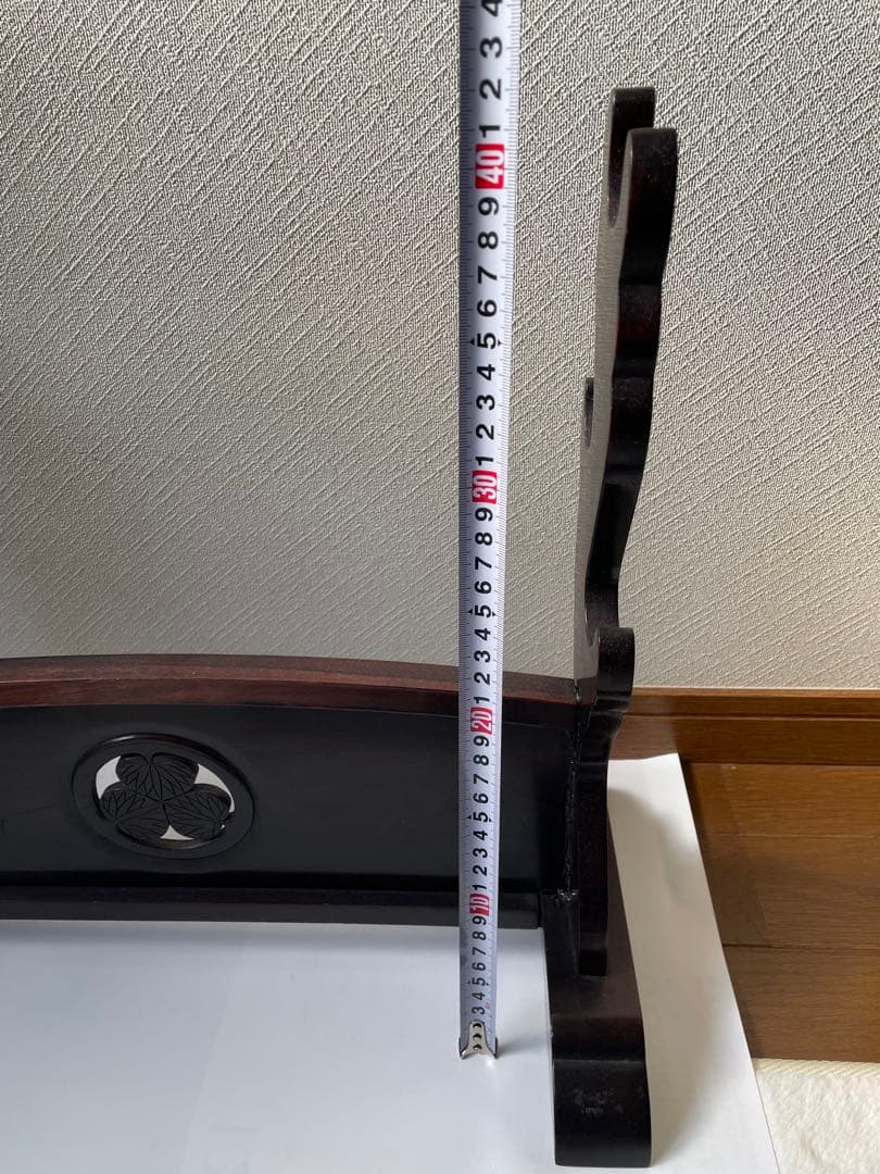 刀掛け　三本掛け　唐木無垢材