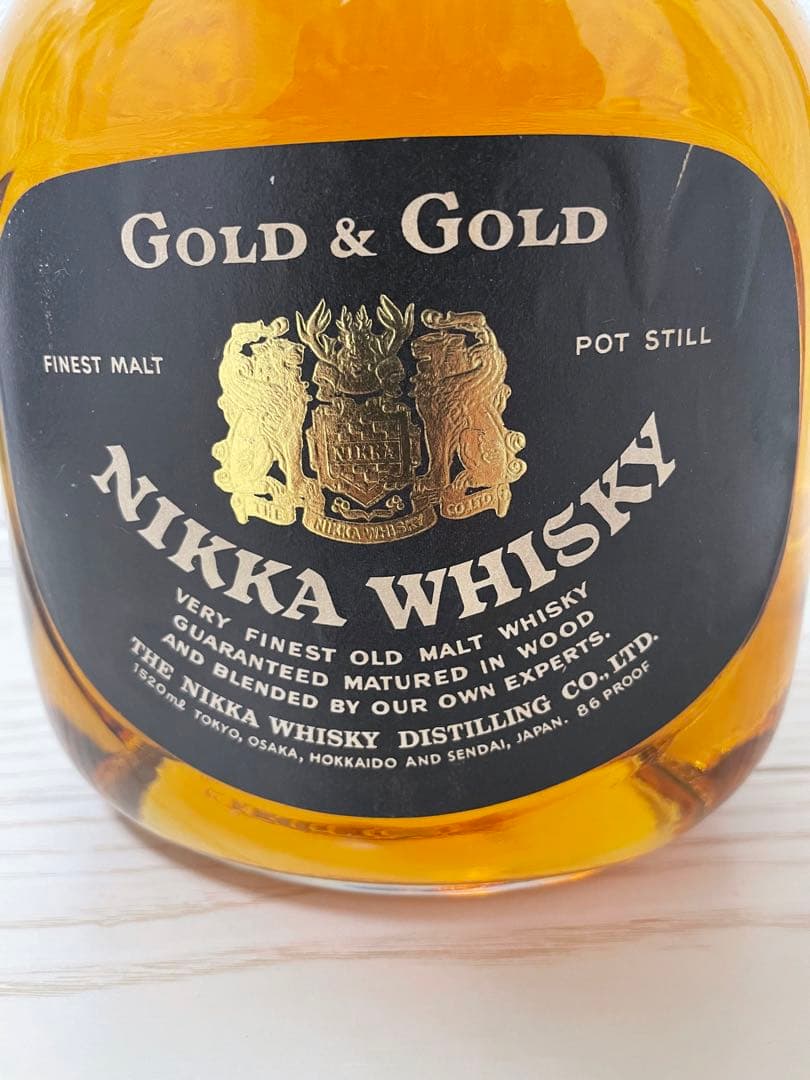 【希少・特大ボトル】ニッカウヰスキー G&G ゴールド＆ゴールド 1520ml