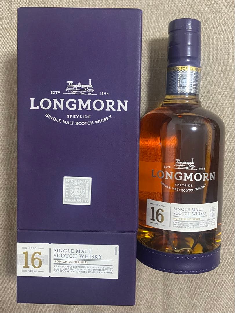 LONGMORN 16年 シングルモルトスコッチウイスキー 48% 外箱付き