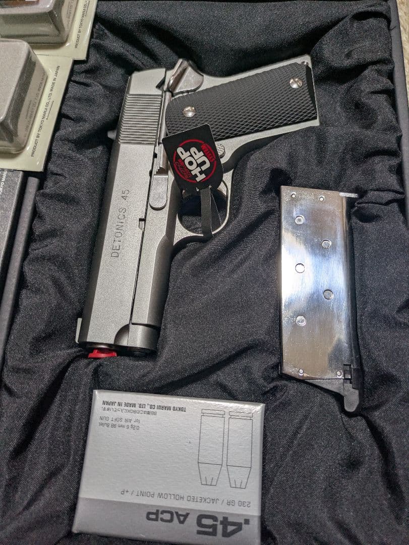 東京マルイ デトニクス ステンレスシルバー ＆予備マガジン２本 ガスガン