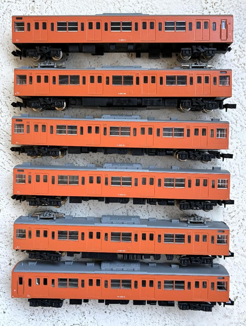 Nゲージ KATO 201系 試作車 6両セット ＋ 2両　オレンジ