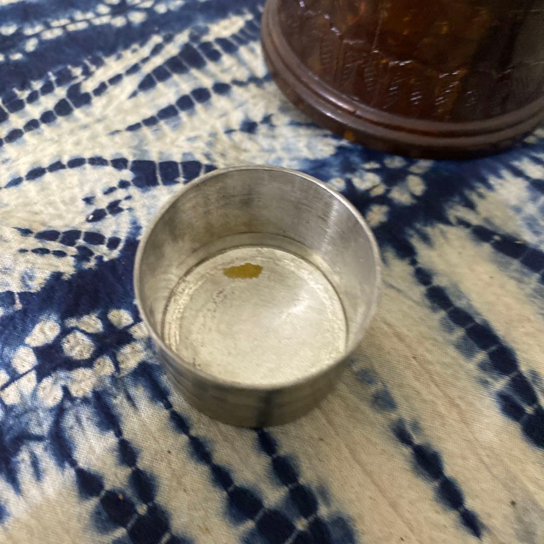 茶入　錫？茶壺