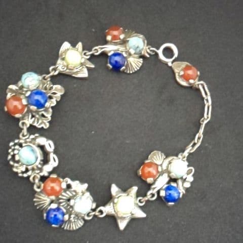 希少！！！イギリス ヴィンテージ MIRACLE社 海の生き物ブレスレット