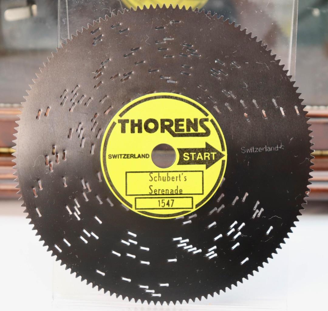 THORENS スイス製ディスク・オルゴール・ボックス、ディスク6枚付き