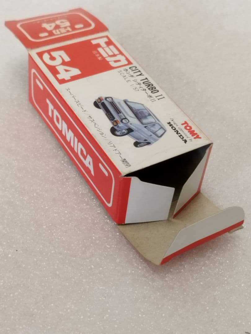 トミカ赤箱　No54　ホンダ　シティターボⅡ　無塗装