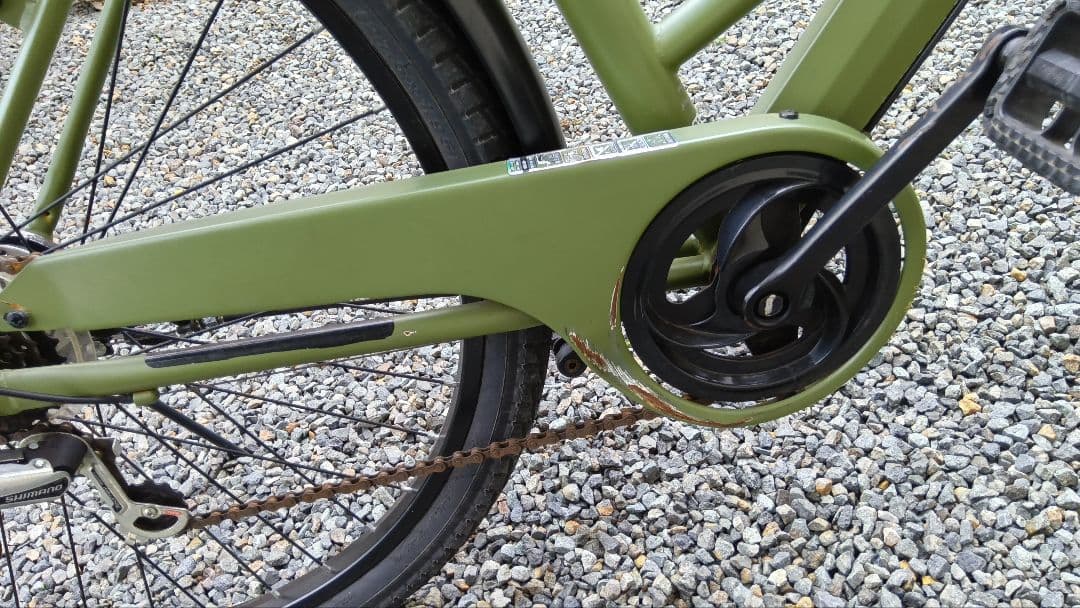 引き取り希望★ネオサージュD マットカーキ 外装6段変速 27型自転車