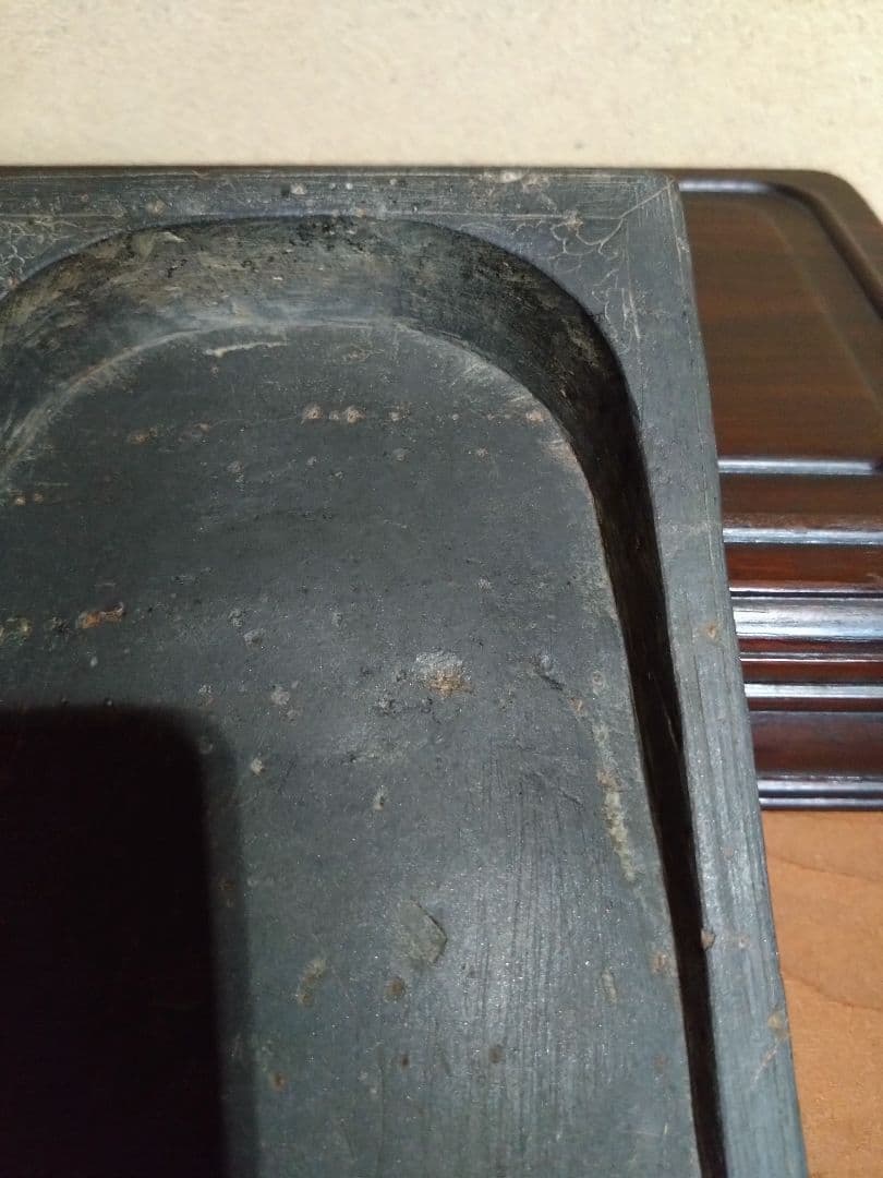 安徽省 歙県産 歙州 箕様硯 文房四宝 端渓水滴 墨床