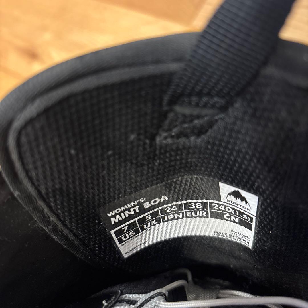 【美品】BURTON MINT BOA 24cm ブラック