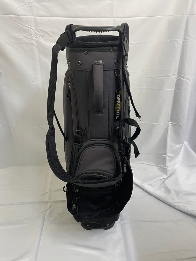 デサントゴルフ　スタンド式　キャディ バッグ　グレー×ブラック