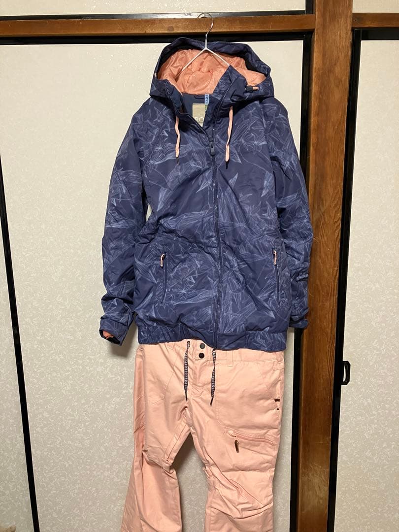ROXY スノーボードウェアセット 紫とピンク