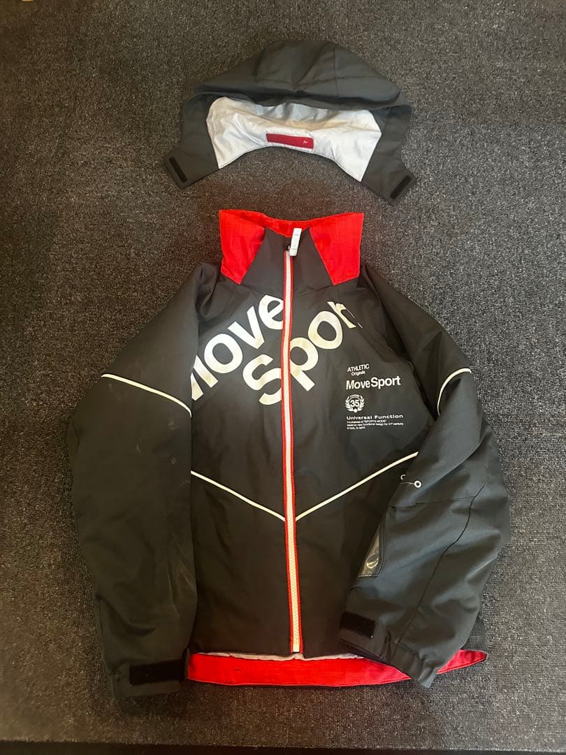 DESCENTE Move Sport スキーウェア 子ども用 黒/赤
