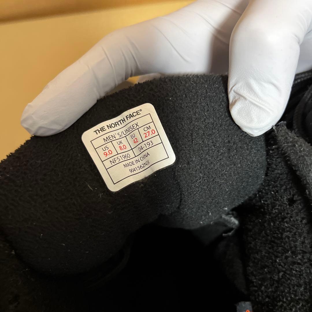 ノースフェイス スノーブーツ NF51960 黒 27cm