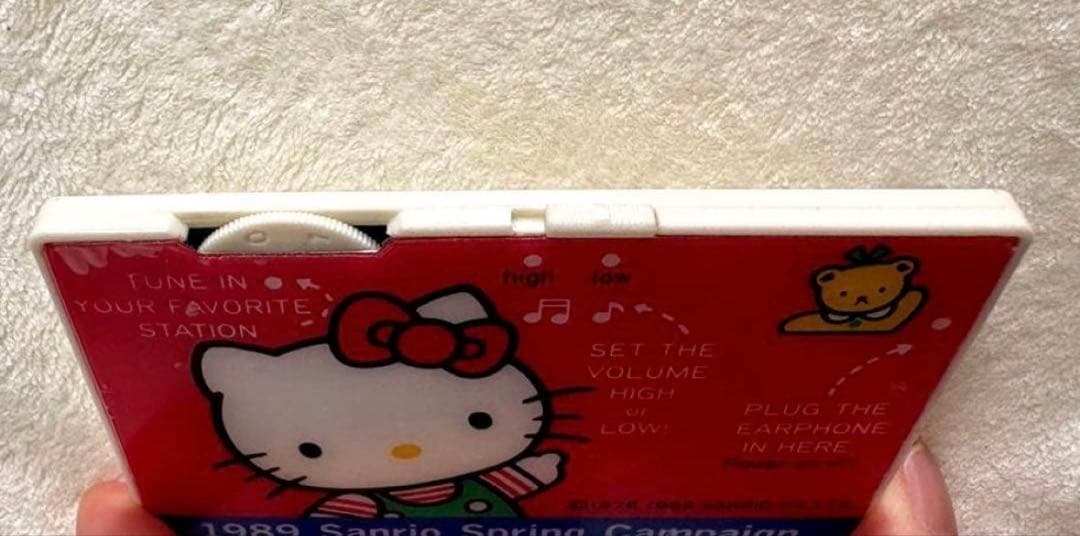 【激レア】1989年 サンリオ ハローキティ AMカード型ラジオ 昭和レトロ