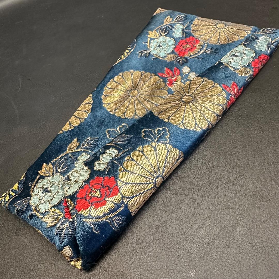 ♡Nc右1009 三味線 撥 バチ べっ甲 刺繍 バチケース付き 2点まとめ