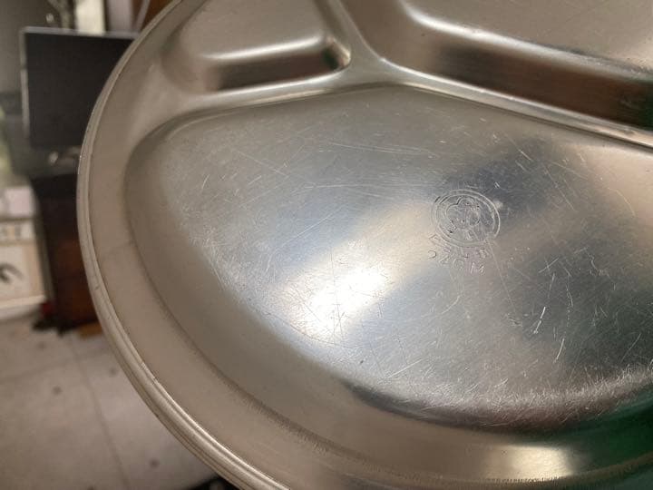 ビンテージ　アルミプレート　ヒヨコマーク