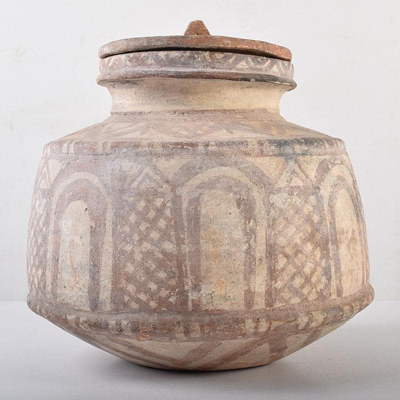 タイ古陶磁　バンチェン土器　アンダーソン土器　彩文土器　蓋壷　C　R8636B